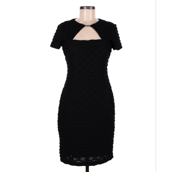 Black Bodycon Dress LONDON TIMES WOMAN - Picture 1 of 3